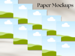 Square Paper Mockup Templates