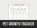 Pet Growth Tracker