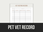 Pet Vet Record