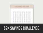 2k Savings Challenge