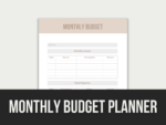 Monthly Budget Planner