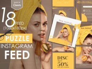 Instagram Puzzle Feed Template